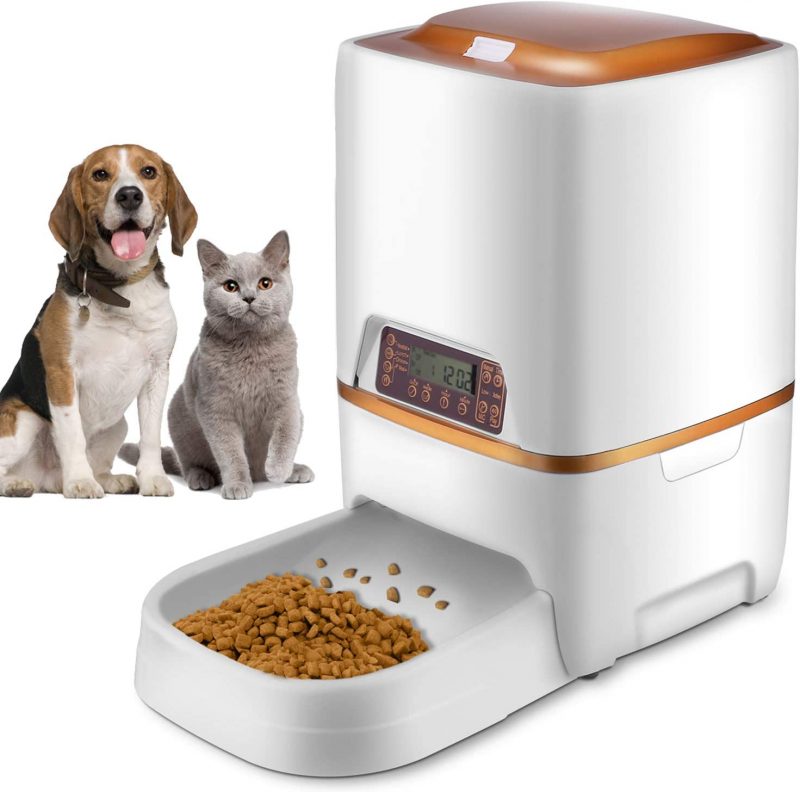 3,8 l Dispensador de Comida para Perros Conservador de Alimentos y Agua para Mascotas Gran Capacidad YunNasi Gatos/Animales de compañía 